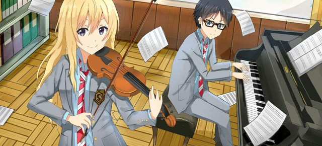 Sessão personagens Shigatsu wa Kimi no Uso